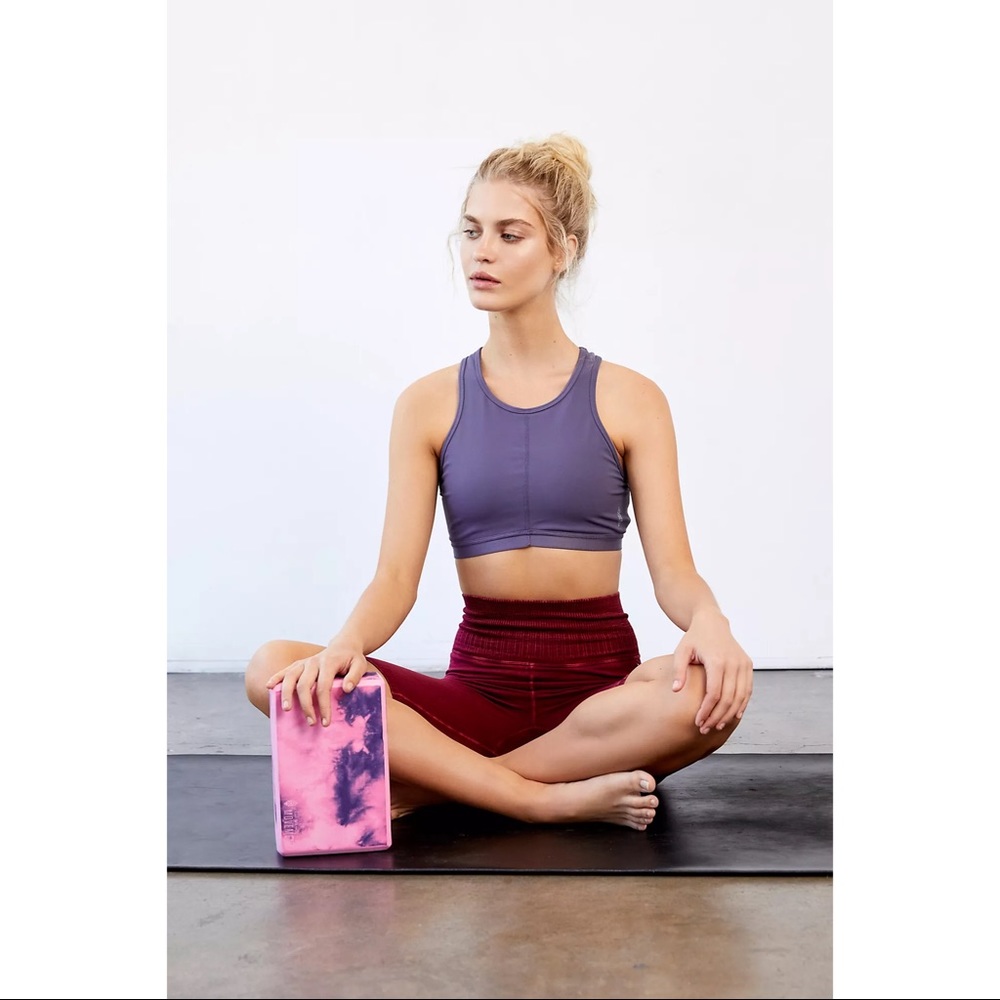 Free People Movement Tie Dye Yoga Block Pink